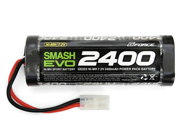 ジーフォース SMASH NiMH 7.2V 2400mAh GE023 カー用ニッケル水素電池