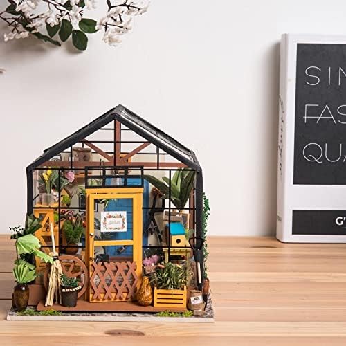 ROBOTIME DIYミニチュアハウスキット ガーデンハウス DG104 Garden House