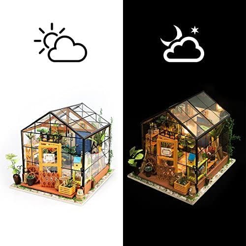 ROBOTIME DIYミニチュアハウスキット ガーデンハウス DG104 Garden House