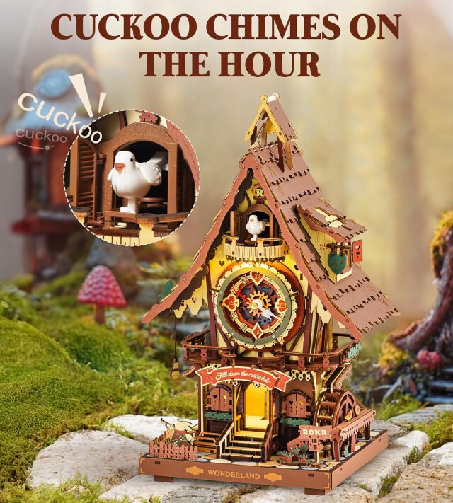 ROBOTIME DIY 鳩時計キット LC901C Cuckoo Clock