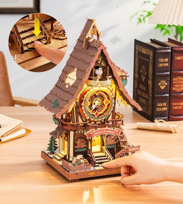 ROBOTIME DIY 鳩時計キット LC901C Cuckoo Clock