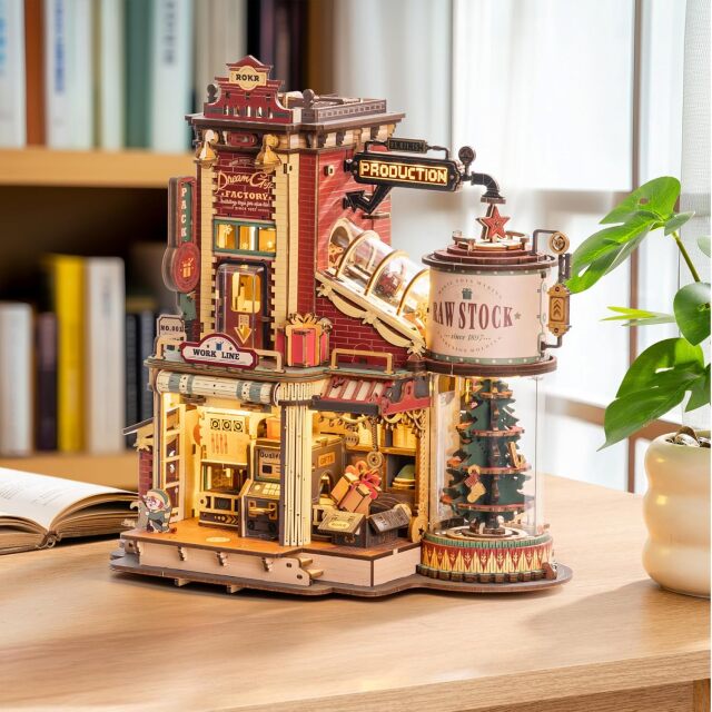 ROBOTIME DIYキット ギフト工場 EAB01 立体パズル Dream Gift Factory