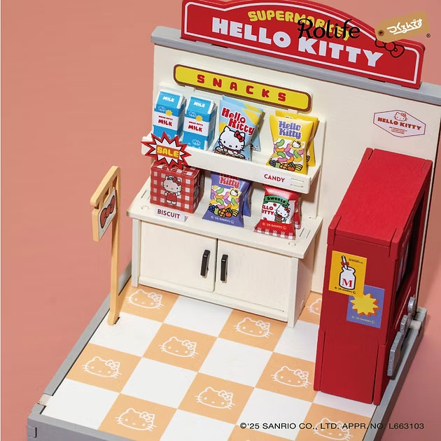ROBOTIME DIYキット DA001 ハローキティのスーパー ROLIFE