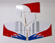 KATANA30Eブルー・スペア尾翼セット(エレベーター・ラダー)