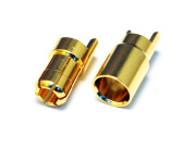 AMASS 6mm 先割れタイプゴールドコネクター　ハーフカット