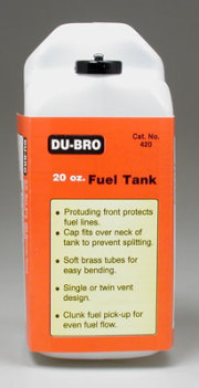 DUBRO 420 角型燃料タンク(20oz-600cc)
