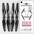 MA DJI Mavic Air用 STEALTHアップグレード・プロペラ 5.3x3.3 (黒）4本セット