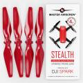 MA DJI Spark用 STEALTHアップグレード・プロペラ4.7x2.9 (レッド）