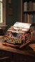 ROBOTIME DIYキット LK703C 機械式タイプライター（マジック・バージョン）Mechanical Typewriter (Magic version)