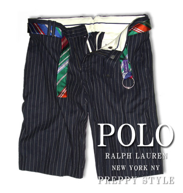 Cotton＆Linen Pin-Stripe Short / Blackcoal / Tan