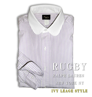 RUGBY Purple Stripe Club Shirt / Purple / Ivory