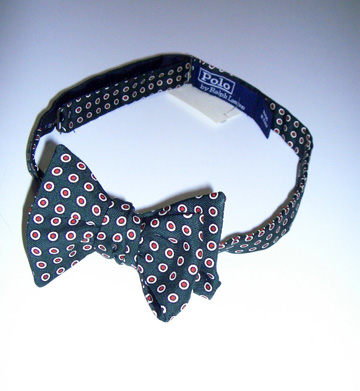 Polo Ralph luren Bleecker Vintage Print Bow Tie / Green / Red / White