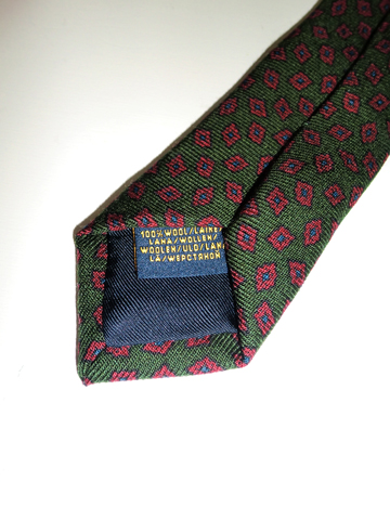 RUGBY Vintage Prints Wool Tie / Green / Burgundy / Blue