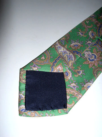 Exotic Paisley Narrow Tie / Lime / Navy / Pink