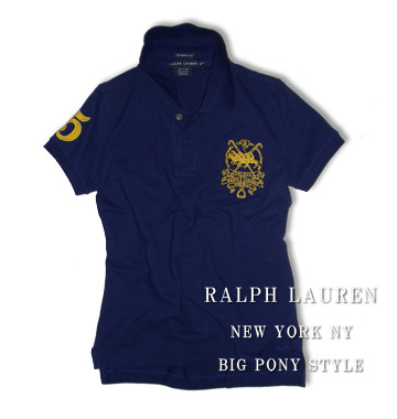 No.5 Sknny Fit Crest Match Polo / Newport Navy / Yellow