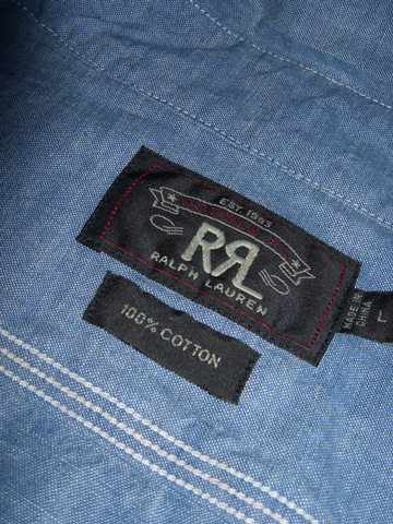ＲＲＬ Woodsman Shambray Work Shirt / Shambray Blue