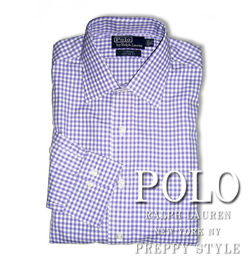 Custom-fit/ Check English Lavender / White