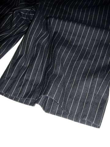 Cotton＆Linen Pin-Stripe Short / Blackcoal / Tan
