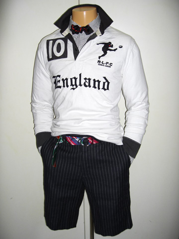 Cotton＆Linen Pin-Stripe Short / Blackcoal / Tan