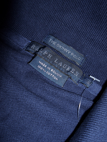 Skinny Fit Big Pony Polo / Newport Navy / Orange