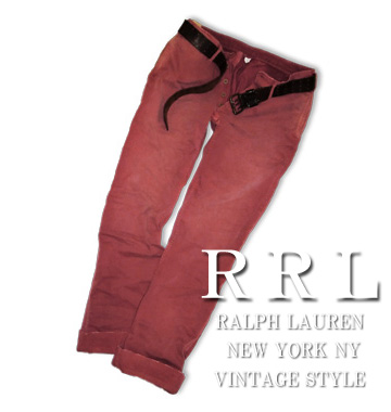 RRL Garment Dyed Regulation Chino / Vintage Red