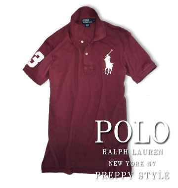 Pony ＃3 TEAM Polo/ClassicWine /White