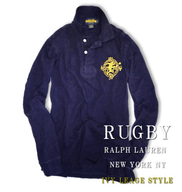 RUGBY Big Kicker Long-Sleeve Polo / Purple / Yellow