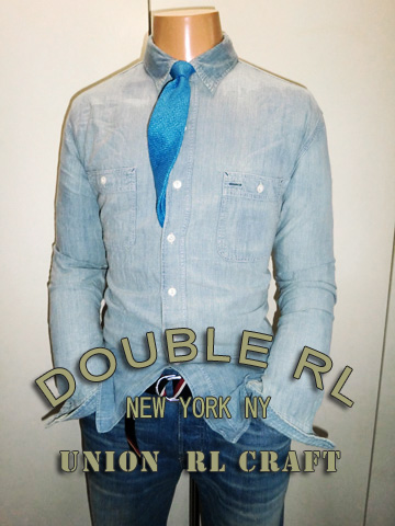 ＲＲＬ Vintage Woodsman Shambray Work Shirt / Vintage Wash