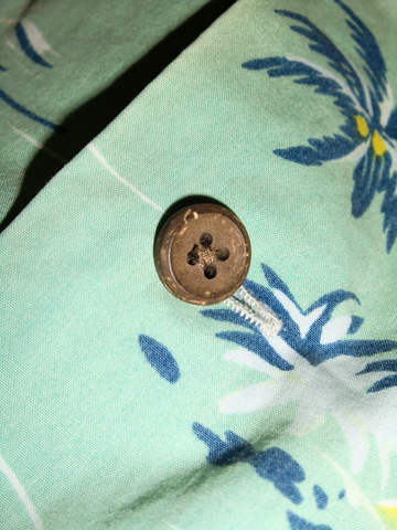 ＲＲＬ Vintage Cotton Hawaian Shirt / Old Mint