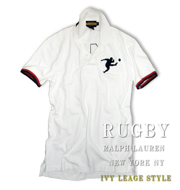 RUGBY # 11 Peyton Big Kicker Polo / White