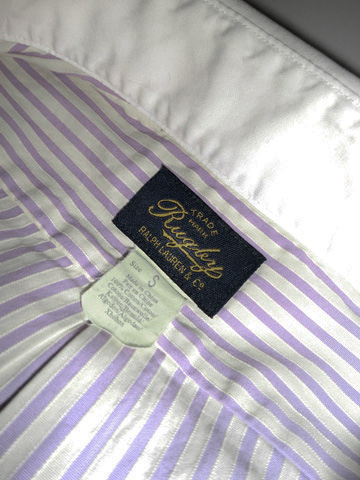RUGBY Purple Stripe Club Shirt / Purple / Ivory