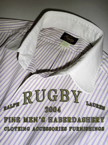 RUGBY Purple Stripe Club Shirt / Purple / Ivory