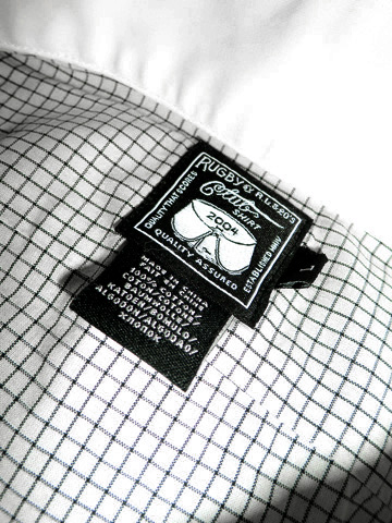 RUGBY Tattersall Club Collar Shirt / Ivory / Black