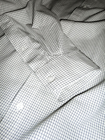 RUGBY Tattersall Club Collar Shirt / Ivory / Black