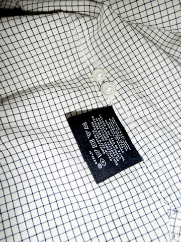 RUGBY Tattersall Club Collar Shirt / Ivory / Black