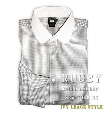RUGBY Tattersall Club Collar Shirt / Ivory / Black