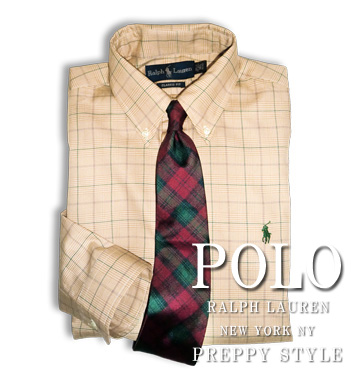 Gren Plaid Cotton Knit Hampton Shirt / Camel / Chclate / Green / Burgundy