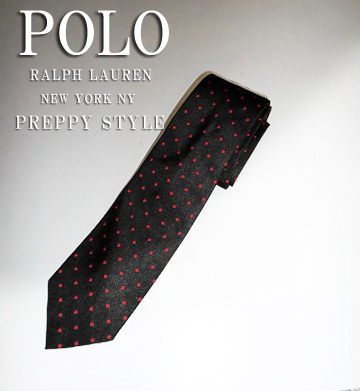 St James Spots Tie / Black / Red