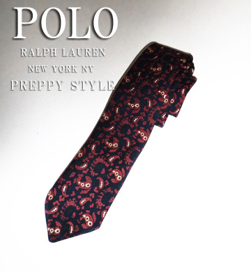 Bleecker Wool Paisley Vintage Narrow Tie / Navy / Burgundy / White