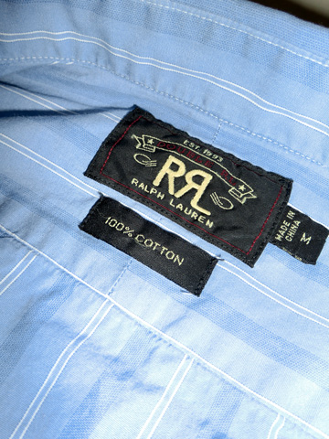 RRL Vintage Slim Fit Stripe Shirt