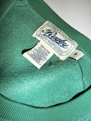 RUGBY Faded Crew Shield Sweat Shirt / Green