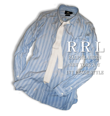 RRL Vintage Slim Fit Stripe Shirt