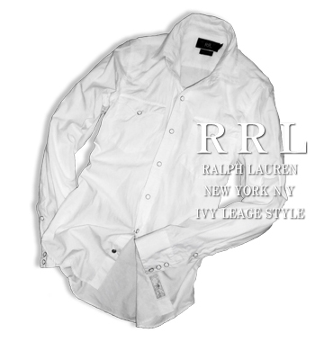 RRL Vintage Western Shirt / White