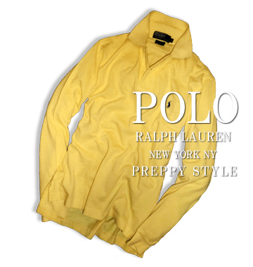 Custom Fit Poloplayer　Long Sleeve Polo /Yellow