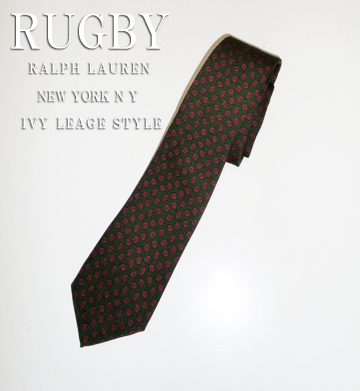RUGBY Vintage Prints Wool Tie / Green / Burgundy / Blue
