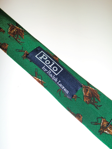 Silk & Wool Horse Tie / Green