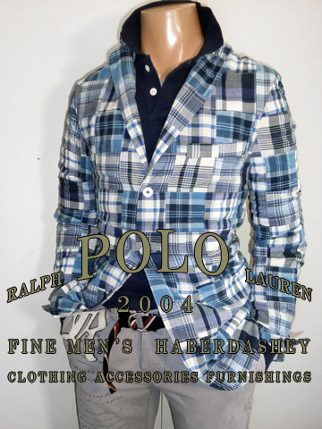 Patchwork Jacket / Navy / Blue / White