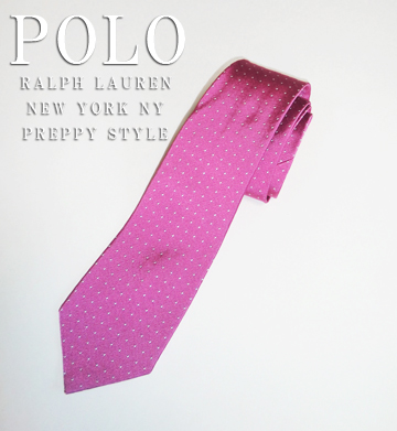 Regency Dot Repp Tie / Pink / Silver