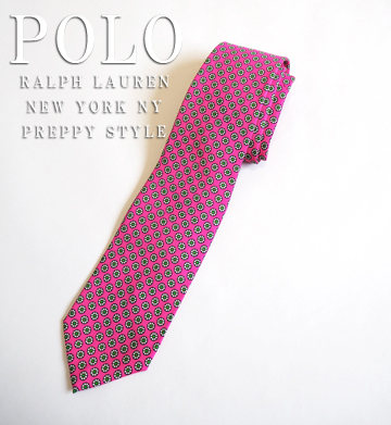 Foulard Silk Tie / Pink / Green / White / Black
