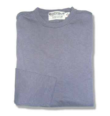 RRL Military Long Tee Shirt / Blue Grey